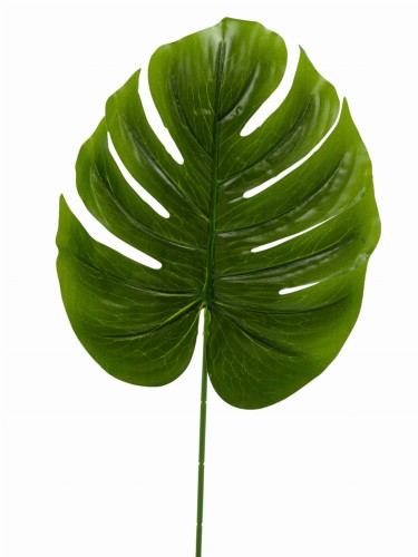 Liść monstery sztuczny 37 cm zielony – egzotyczny dodatek florystyczny do bukietów, stroików i kompozycji nagrobnych.jpg