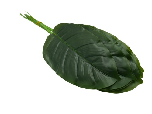 Liść bananowca sztuczny 46 cm zielony – dodatek florystyczny do bukietów, stroików i kompozycji nagrobnych