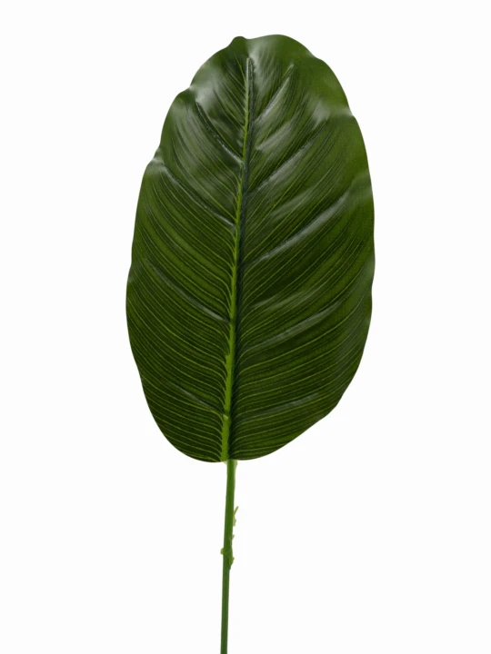 Liść bananowca sztuczny 46 cm zielony – dodatek florystyczny do bukietów, stroików i kompozycji nagrobnych