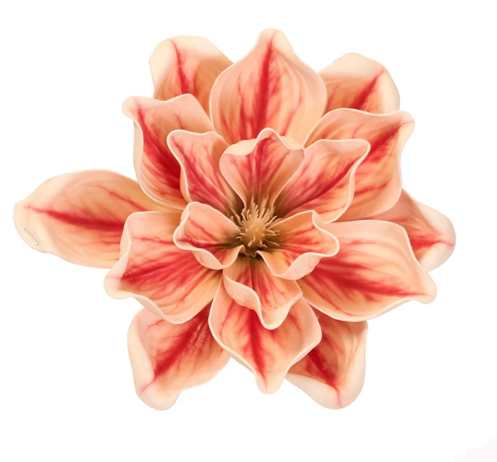 Magnolia wyrobowa piankowa 20 cm koralowa – opakowanie 6 sztuk