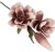 Magnolia piankowa gałązka 100 cm – 2 kwiaty + pąk — pudrowy róż