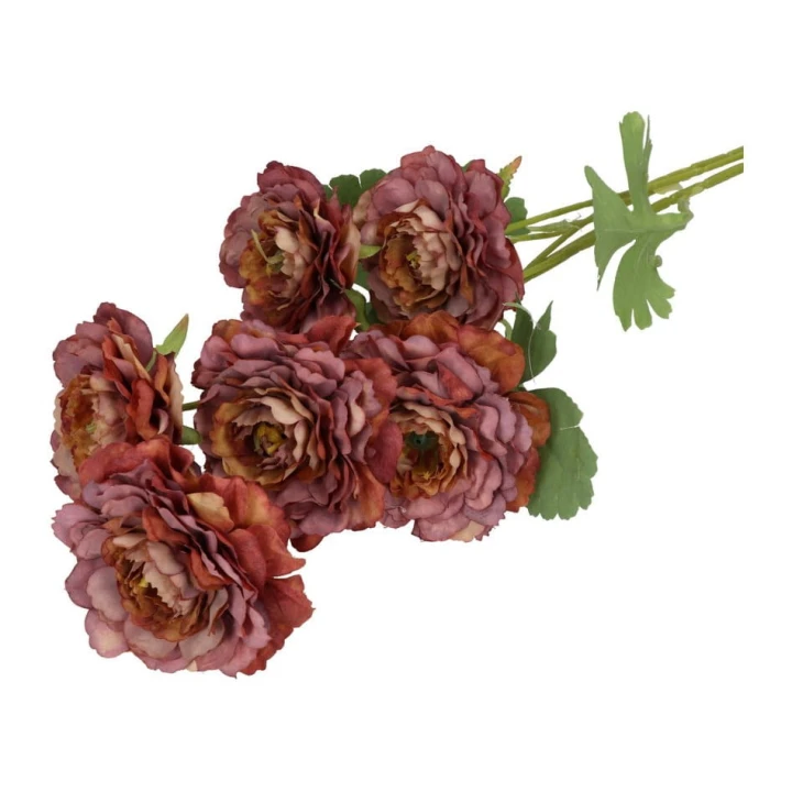 Bukiet kwiatów 83 cm – 5 kwiatów — bordowy