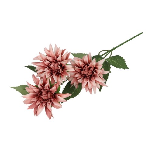Dalia gałązka 65 cm – 3 kwiaty — pudrowy róż