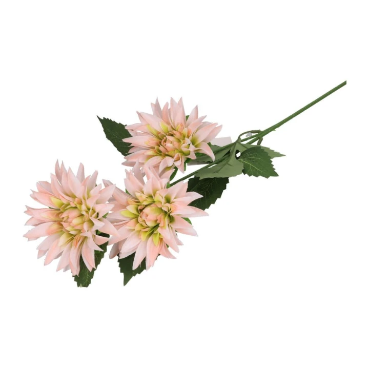 Dalia gałązka 65 cm – 3 kwiaty — jasny róż