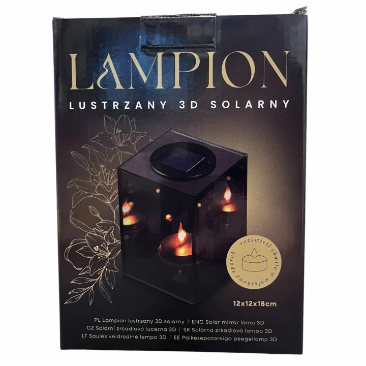 Led Lustrzany Lampion 3d Znicz